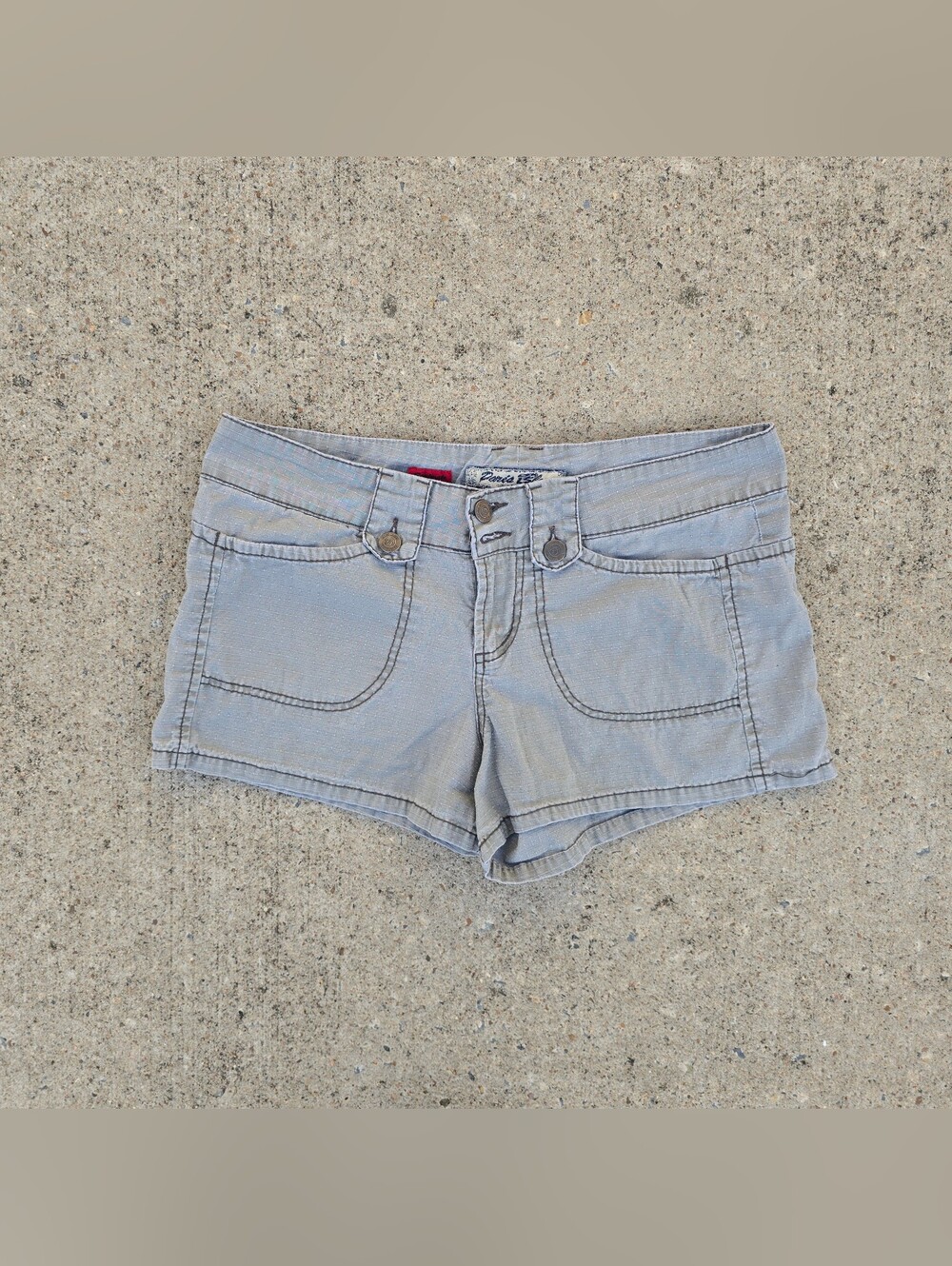 Vtg Y2k Paris Blues Green Shorts
